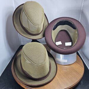 Joker Breathable Mesh Fedora Hat | American Hat Makers | Walnut | NWT | RARE LE